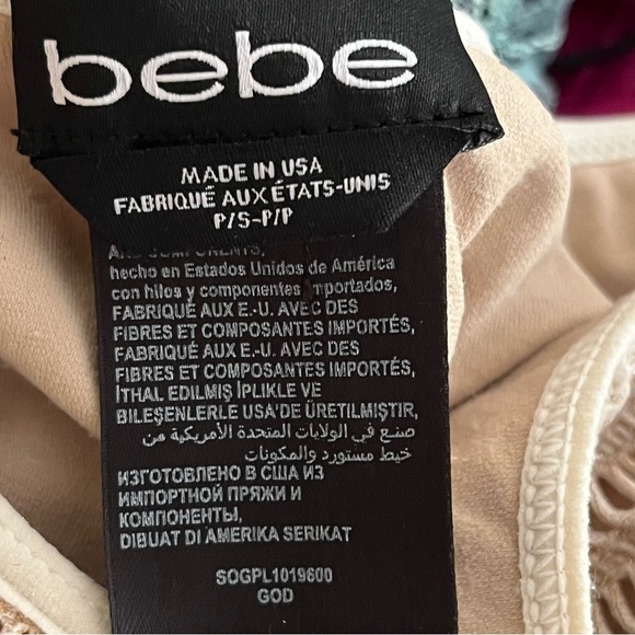 vintage y2k 90s Bebe crochet body-con dress made in the USA - Picture 7 of 10